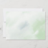 Grünbärenballon Gender Neutral Baby Dusche Einladung (Rückseite)