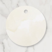 Grünbärengeschlecht Neutral Gelb Babydusche Fa Geschenkanhänger (Rückseite)