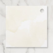 Grünbärengeschlecht - Neutral-Gelb-Babydusche Geschenkanhänger (Rückseite)