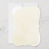 Grünbärengeschlecht - Neutral-Gelbe Babydusche I Einladung (Rückseite)