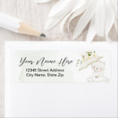 Grünbärenweibchen Neutral Floral Baby Dusche (Insitu)