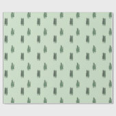 Grünbäume Geschenkpapier (Flach)