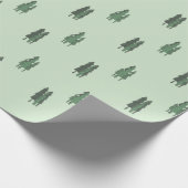 Grünbäume Geschenkpapier (Ecke)