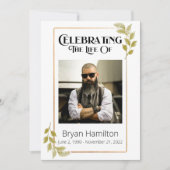 Grünbeerdenkliche Reihenfolge des Dienstprogramms Einladung (Vorderseite)