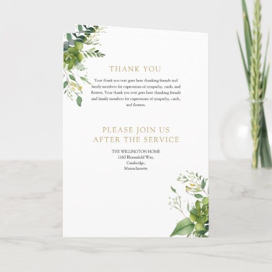 Grünbeerdenkliche Reihenfolge Programm (Rückseite)