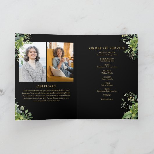 Grünbeerdenkliche Reihenfolge Programm (Innenseite)