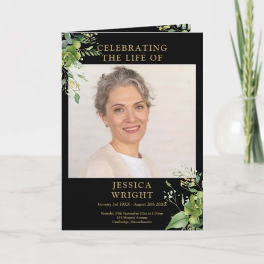 Grünbeerdenkliche Reihenfolge Programm (Vorderseite)