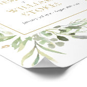 Grünbeerdigung als Gedächtniszeichen Poster (Ecke)