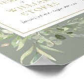 Grünbeerdigung als Gedächtniszeichen Poster (Ecke)