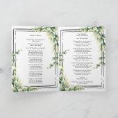 Grünbeerdigung, Dienstorden des geflochtenen Progr Programm (Innenseite)