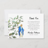 Grünbeerdigung Jungfrau Mary Katholic Dankeskarte (Vorderseite)