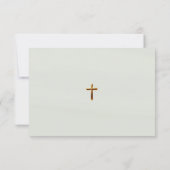 Grünbeerdigung Jungfrau Mary Katholic Dankeskarte (Rückseite)