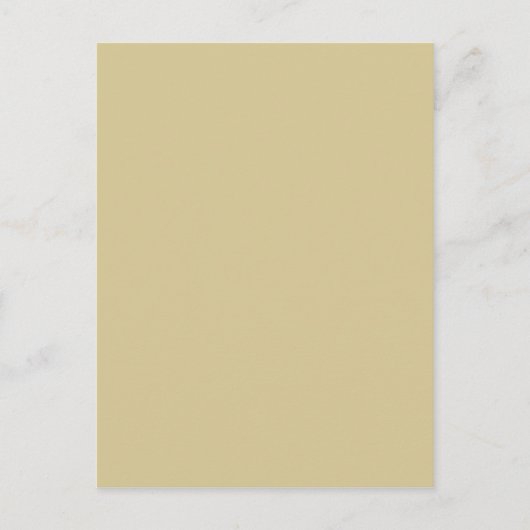 Grünbeige Postkarte (Vorderseite)