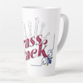 Grünbelag Isolierte Latte-Tasse Milchtasse (Rechte Ecke)