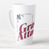 Grünbelag Isolierte Latte-Tasse Milchtasse (Linke Ecke)