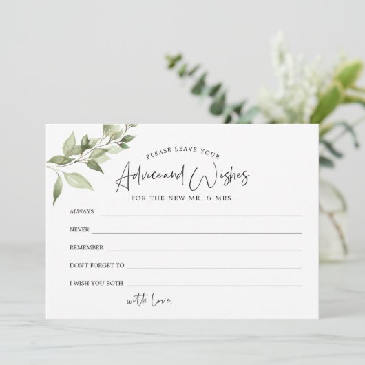 Grünberatung und Wünsche für Frau und Frau Cards Dankeskarte (Stehend Vorderseite)