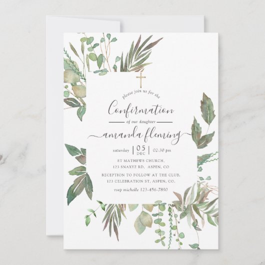 Grünbestätigung Einladung (Vorderseite)