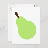 Grünbirne Postkarte (Vorne/Hinten)