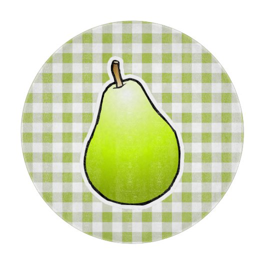 Grünbirne Schneidebrett (Vorderseite)