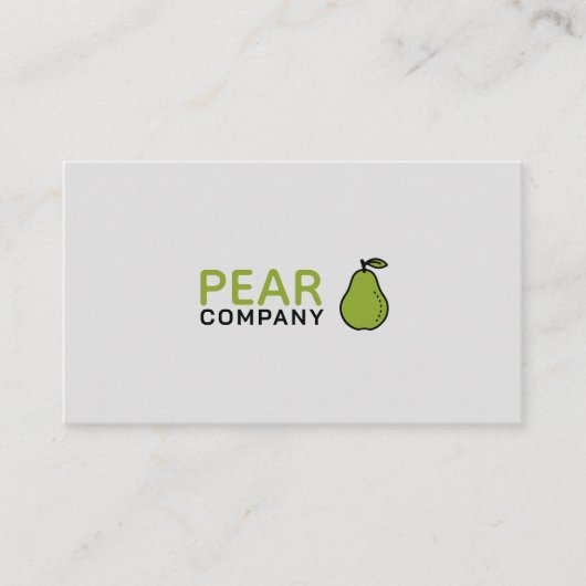 Grünbirne Visitenkarte (Vorderseite)