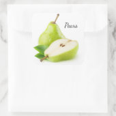 Grünbirnen Quadratischer Aufkleber (Tasche)