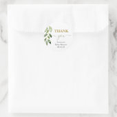 Grünblatt Baby Dusche Klassischer Rundaufkleber Runder Aufkleber (Tasche)