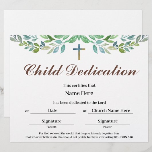 Grünblatt Kinderausweis (Vorne/Hinten)