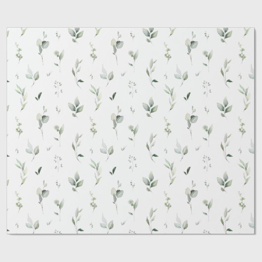 Grünblätterpapier Geschenkpapier (Flach)