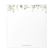 Grünblätterung Notizblock (Vorderseite)