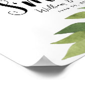 Grünblattgrün ist eher Hochzeit oder Party Poster (Ecke)