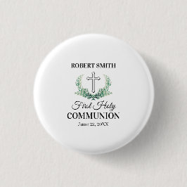 Grünblattkommunion Button
