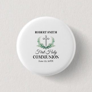 Grünblattkommunion Button