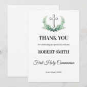 Grünblattkommunion Dankeskarte (Vorne/Hinten)