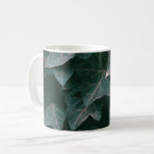 GRÜNBLÄTTRIGE PFLANZE KAFFEETASSE (Vorderseite Links)