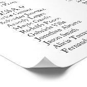 Grünblaue Blume Hochzeitskarte Poster (Ecke)