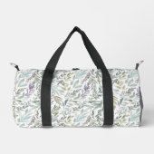 Grünblaue botanische Aquarellmalerei Duffle Bag (Vorderseite)