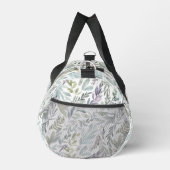 Grünblaue botanische Aquarellmalerei Duffle Bag (Rechts)