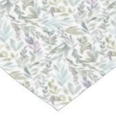 Grünblaue botanische Aquarellmalerei Tischdecke (Schrägansicht)