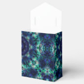 Grünblaue Ornamente Geschenkschachtel (Geöffnet)