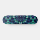 Grünblaue Ornamente Skateboard (Horizontal)