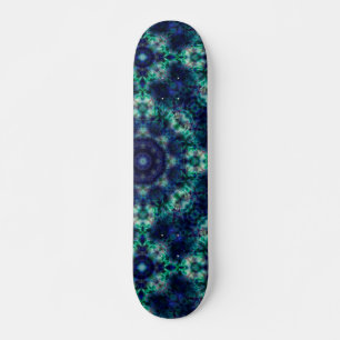 Grünblaue Ornamente Skateboard