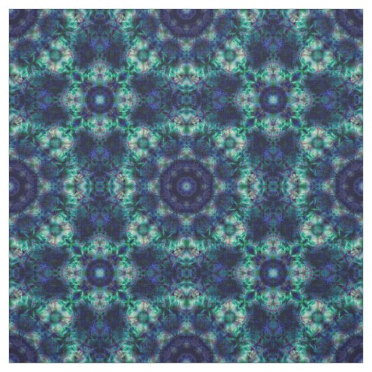 Grünblaue Ornamente Stoff (Muster)