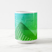 Grünblaustufen Kaffeetasse (Mittel)