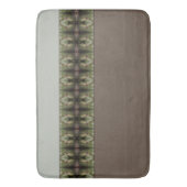 Grünbraun mit dekorativen Farbtönen Badematte (Vorderseite Vertikal)