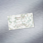 Grünbraun und weißer Marmor Magnetische Visitenkarte (Beispiel)