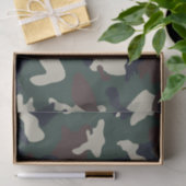 Grünbraune Camouflage Seidenpapier (Geschenk)