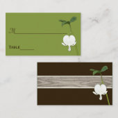 Grünbraune Elfenbeinblutung Platzkarten des Herzen (Vorne/Hinten)