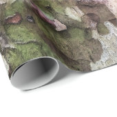 Grünbraune, getarnte Camouflage aus gebrühtem Holz Geschenkpapier (Rolleneckpunkt)