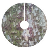 Grünbraune, getarnte Camouflage aus gebrühtem Holz Polyester Weihnachtsbaumdecke (Vorderseite)