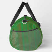 Grünbraune Streifen Duffle Bag (Rechts)